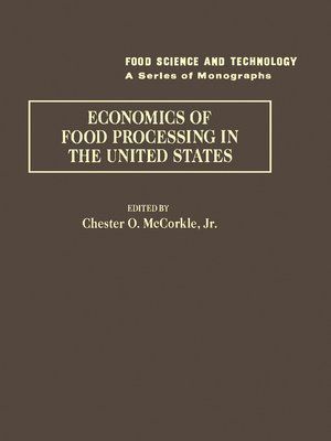 cover image of Economics of food processing in the United States
